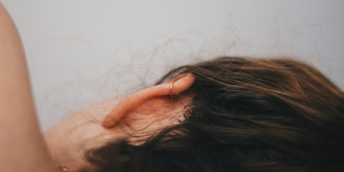 Ear detail shown from a side angle.