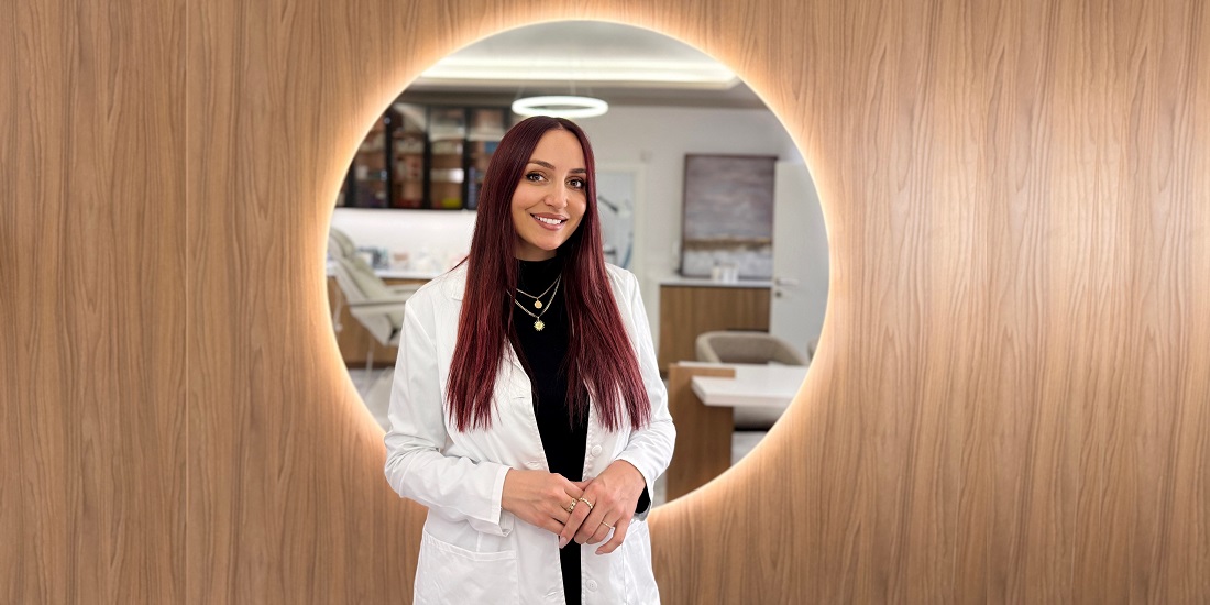 Dr Sara Prlja at the clinic in Belgrade