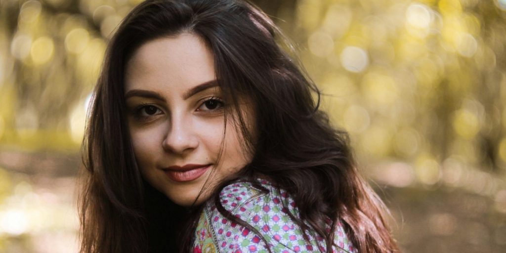 Young woman with healthy skin.