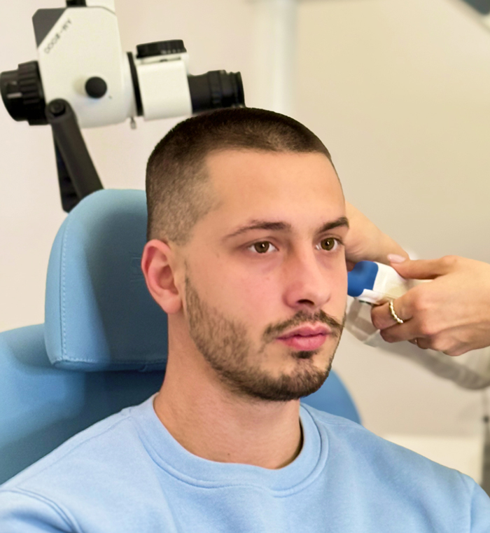 pacijent na orl pregledu