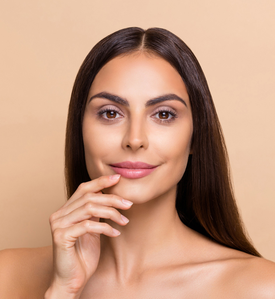 model nakon tretmana lica