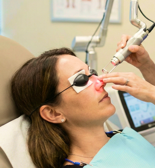 zena na laserskom tretmanu